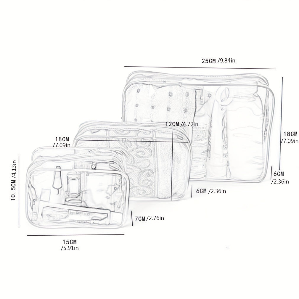 Outdoor Travel PVC Cosmetic Bag Transparent Makeup Organizer