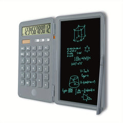 HappyFit 12-Digit Desktop Calculator with LCD Writing Tablet