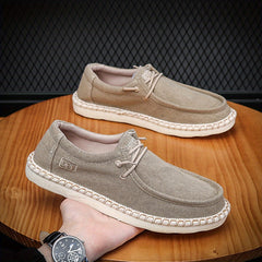 Canvas Slip On Sneakers for Men Breathable Non-slip Shoes