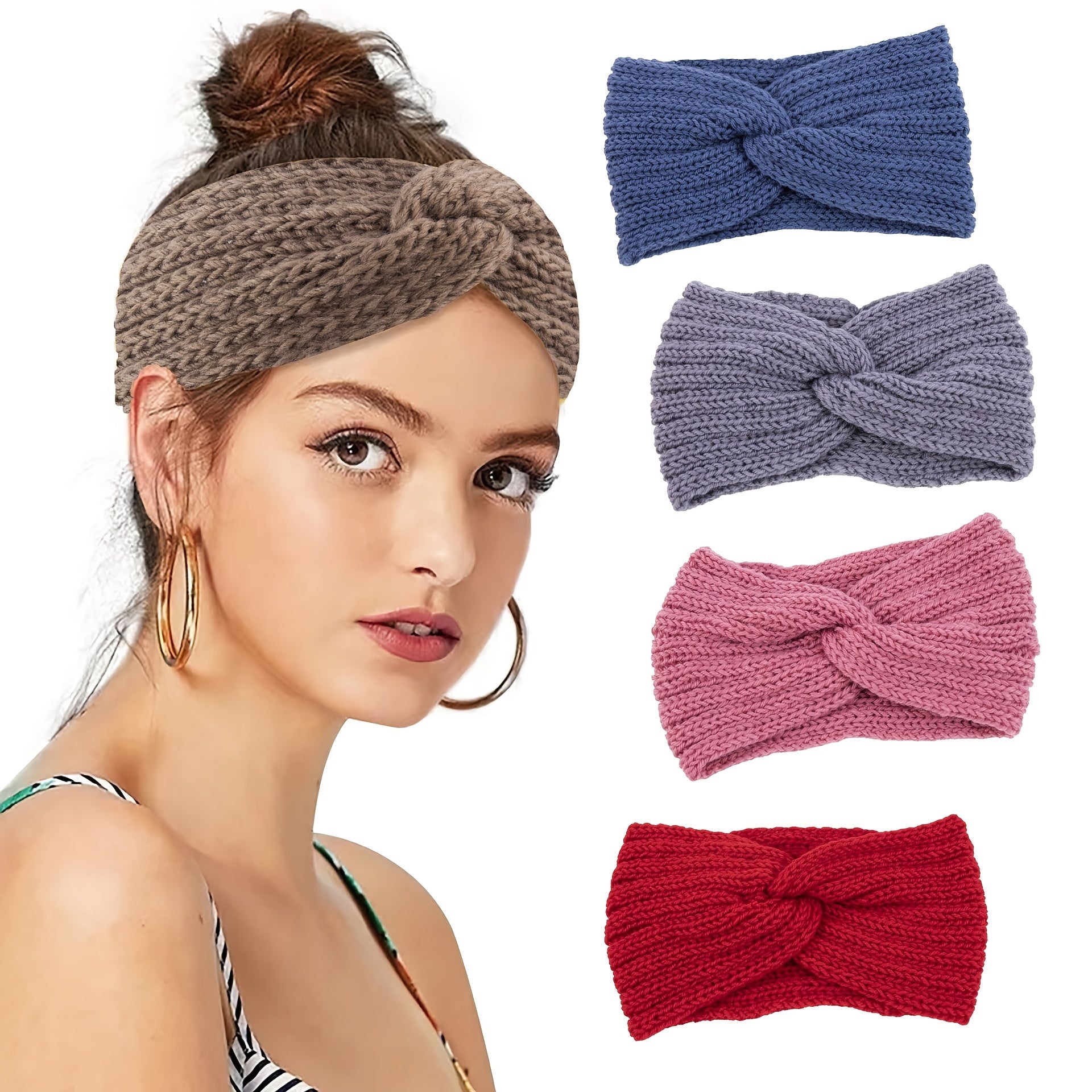 Soft Cable Knit Winter Headband for Women