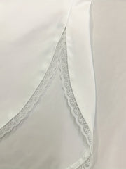 Lace Trim Solid Skirt Sexy Half Slips Petticoat Women's Underwear