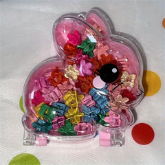 Candy Colored Flower Hairpin Mini Hair Clips Set