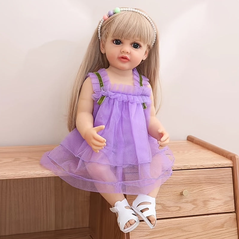Waterproof Princess Doll with Long Hair - Ideal Gift for Kids