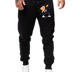Street Bear Comfy Drawstring Joggers Men's Casual Loose Fit Pants