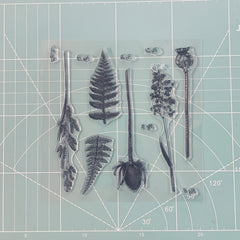Plant Silicone Clear Stamps for Art Making