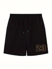 Men's 23 Print Cycling Shorts for Fitness Gym & Adventures