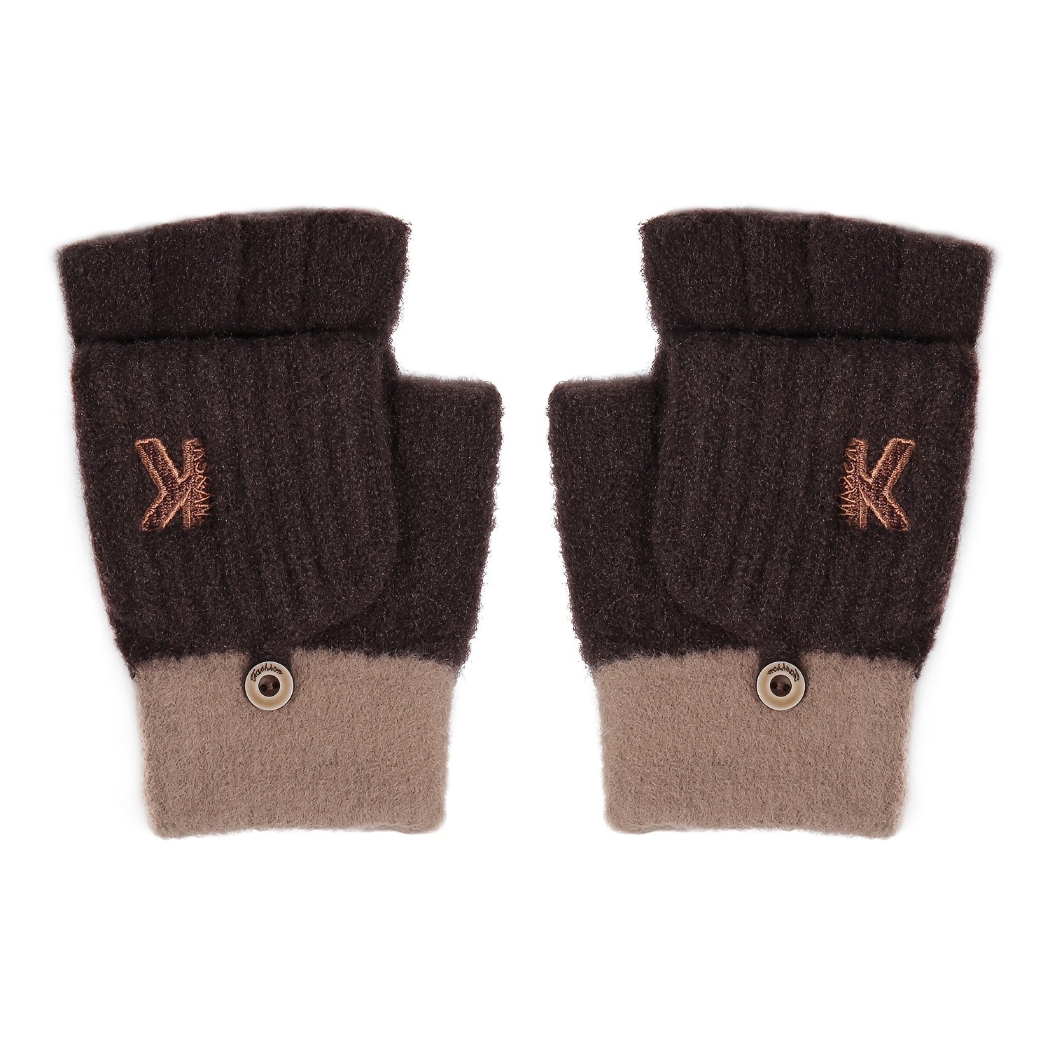 Men's Winter Knitted Fleece Gloves - Snow Weather
