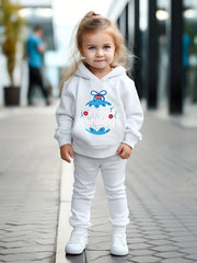 OERYUI Christmas Outfits 2pcs Girls Hoodies Jogger Pants Set