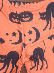 Halloween Casual Pants Women's Colorblock Skinny Leggings