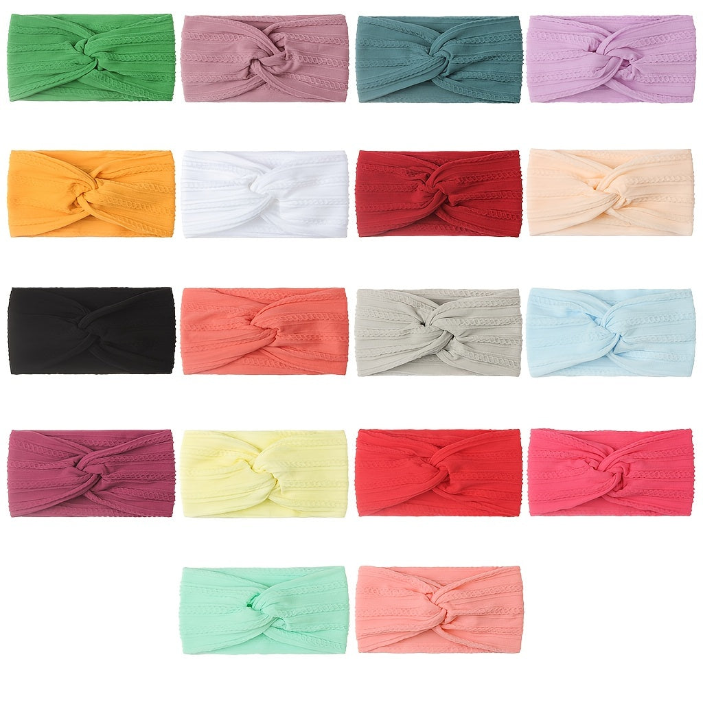 Baby Jacquard Nylon Bow Tie Headband Hair Accessory