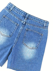 Boys Ripped Denim Shorts for Summer Outdoor