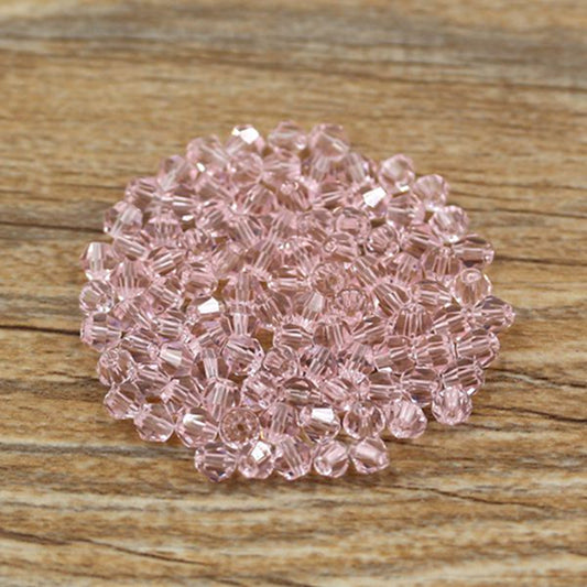 300 90pcs 4mm Bicone Loose Crystal Beads Jewelry Making Accessories