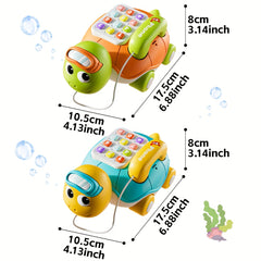 Baby Music Turtle Toy Telephone with Luminous Music