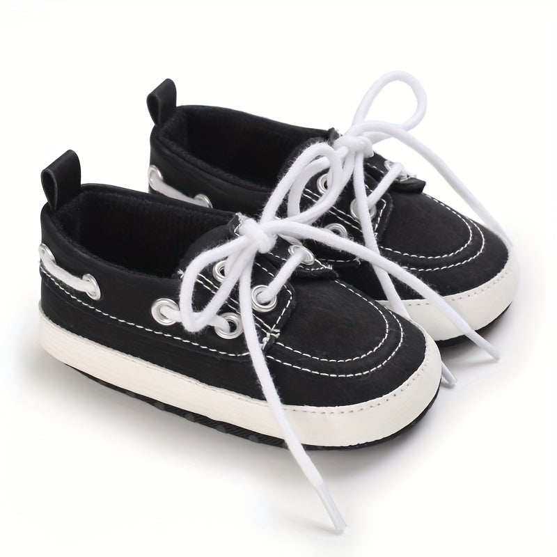 Baby Boys Lace Up Sneakers Lightweight Non Slip Shoes