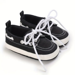 Baby Boys Lace Up Sneakers Lightweight Non Slip Shoes