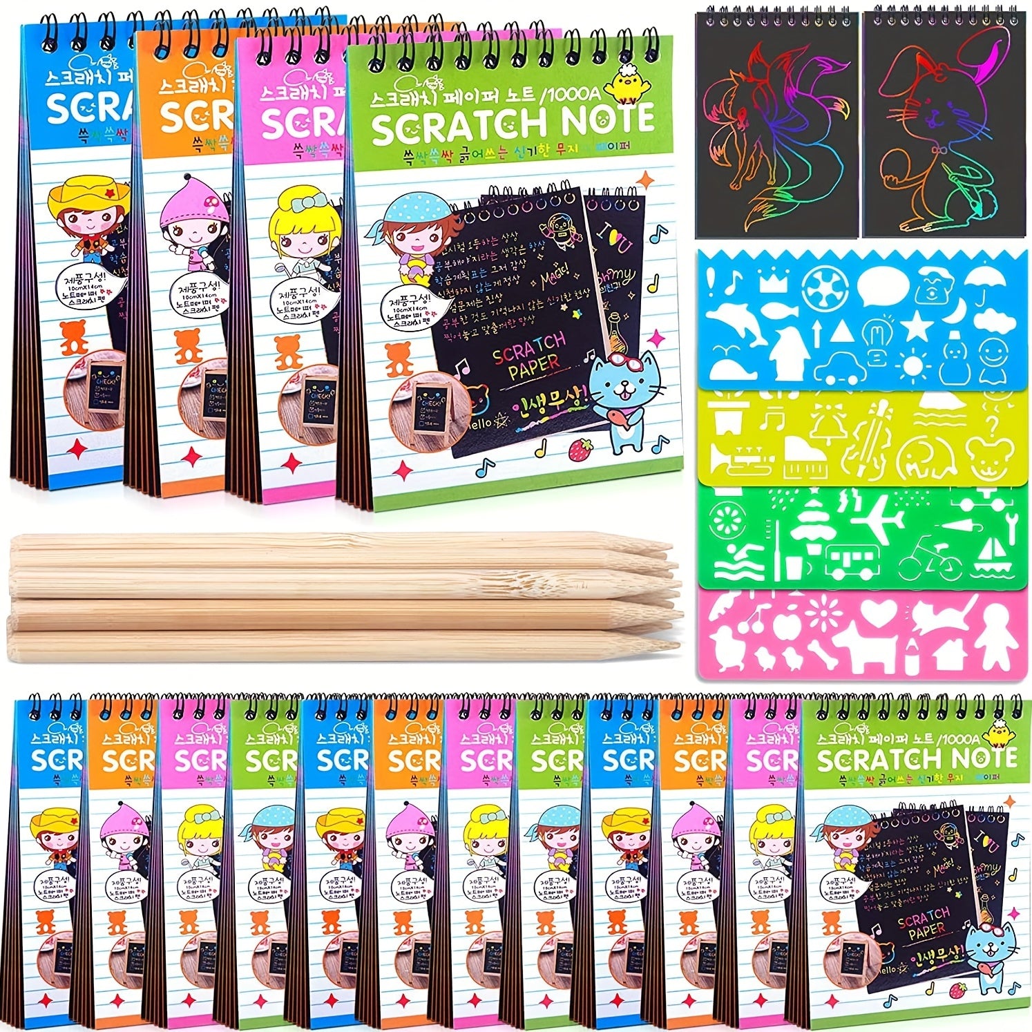DIY Scratch Painting Student Graffiti Book Fun Scratch Book