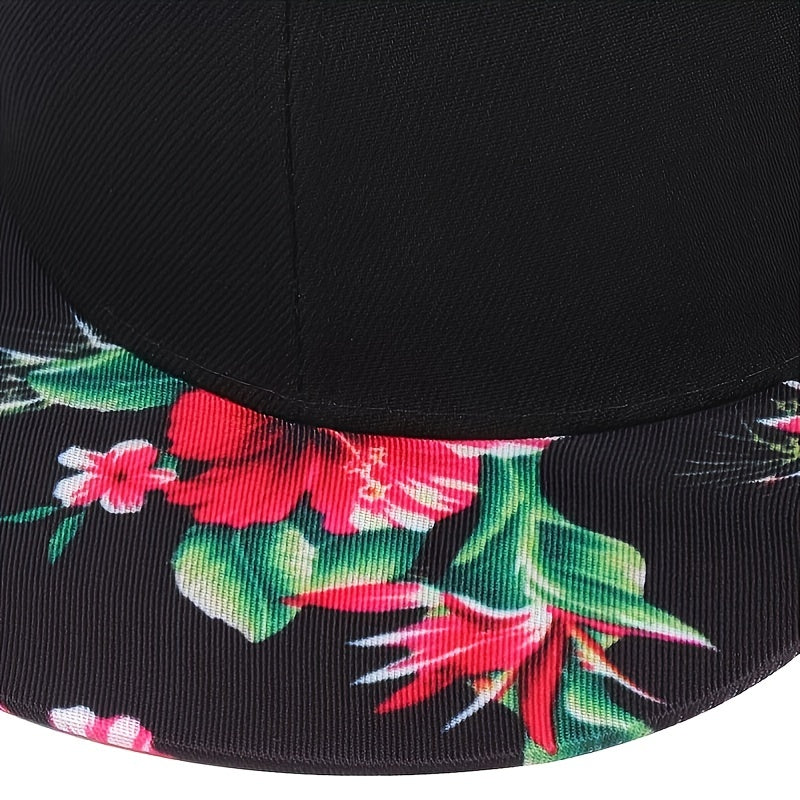 Floral Printed Hip Hop Hat For Men