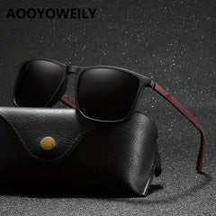 Vintage Square Frame Polarized Sunglasses Driving Fishing Shopping UV400