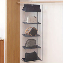 4-Layer Hanging Purse Organizer Closet Wardrobe Space Saving Bag