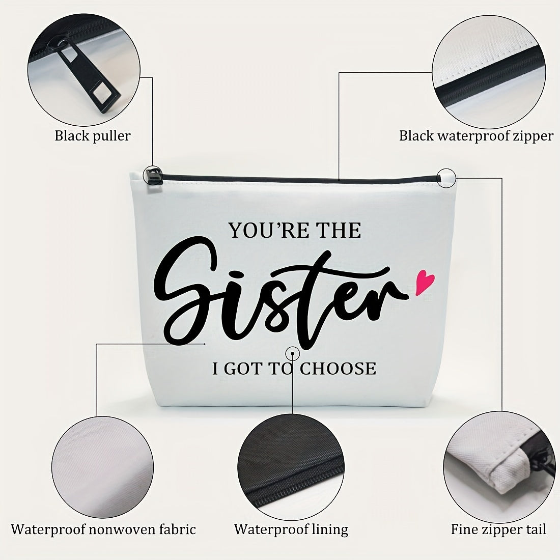 Funny Friendship For Women Birthday For Sister You're The Sister I Got To Choose