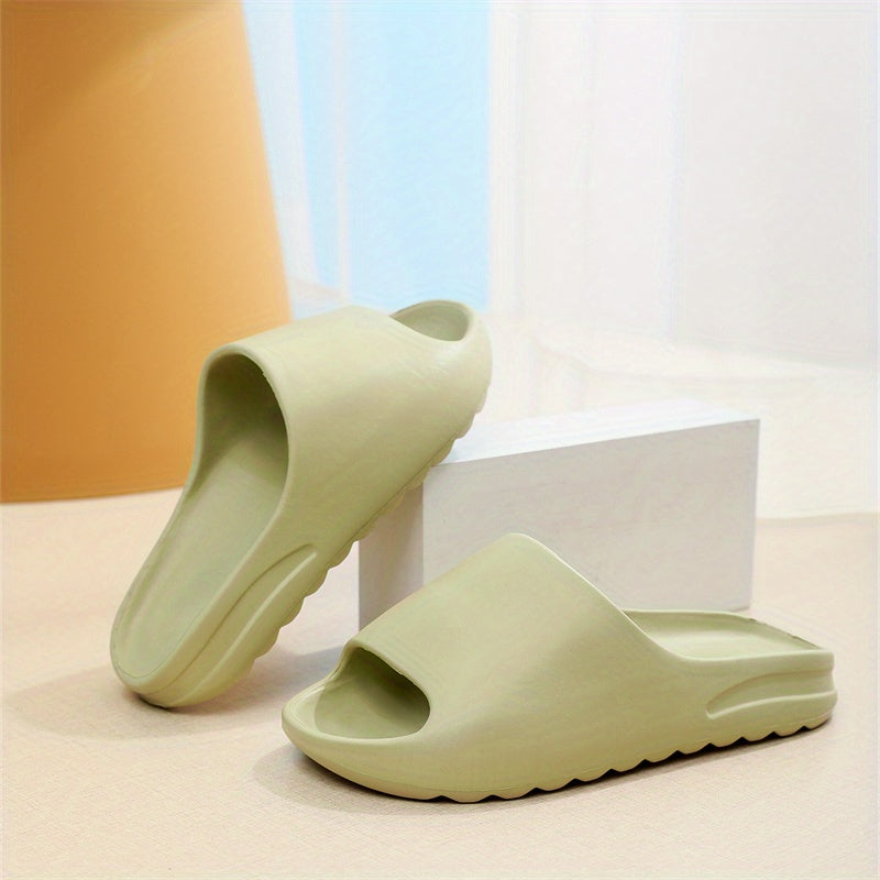Women's Soft Pillow Slides Open Toe Non Slip Shoes Indoor Shower Slides