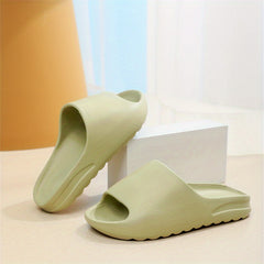 Women's Soft Pillow Slides Open Toe Non Slip Shoes Indoor Shower Slides
