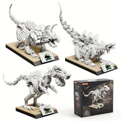 300 pcs Dinosaur Building Blocks Triceratops Stegosaur Tyrannosaurus Rex Fossils