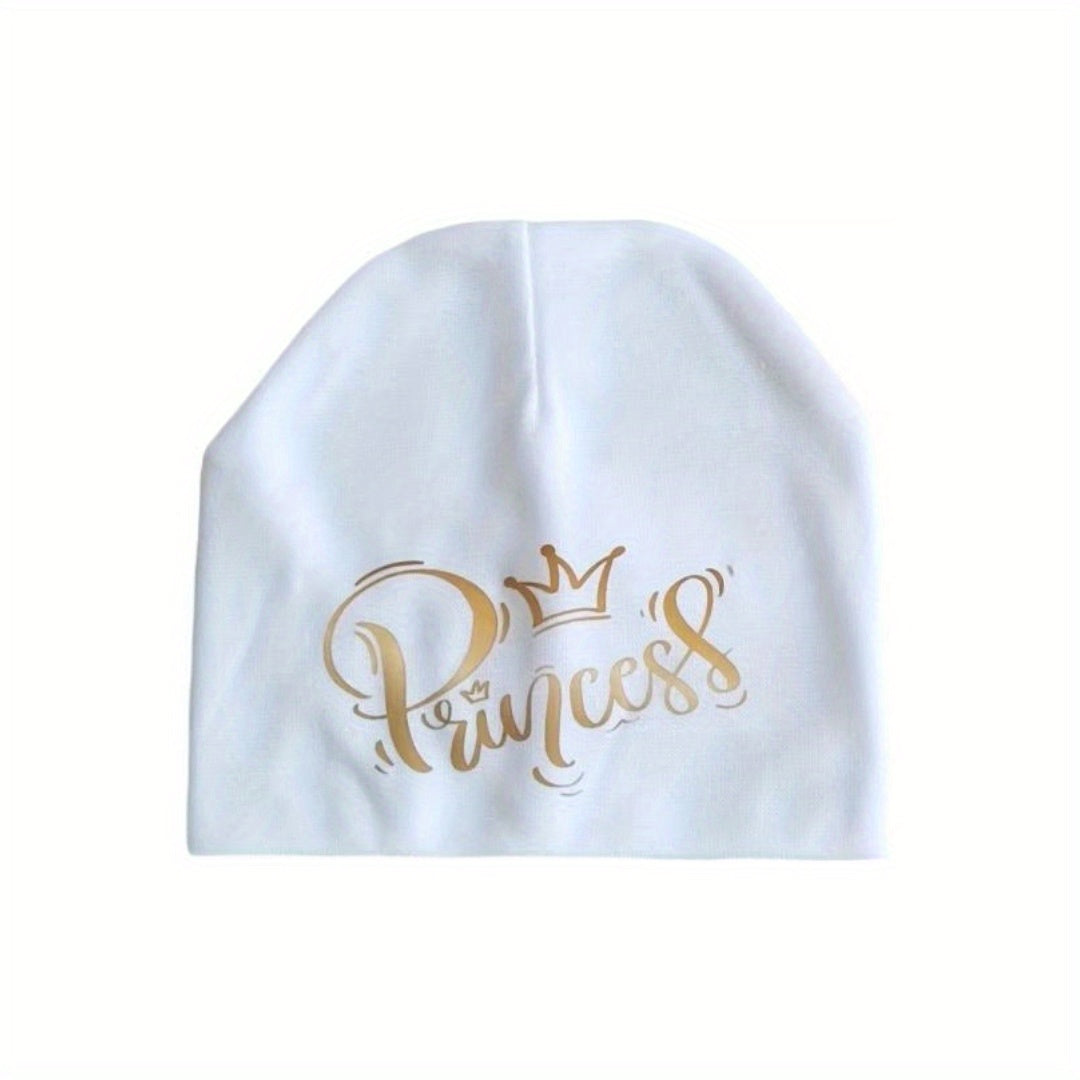 Baby Girls Princess Print Beanie Cap Soft Comfortable Hat