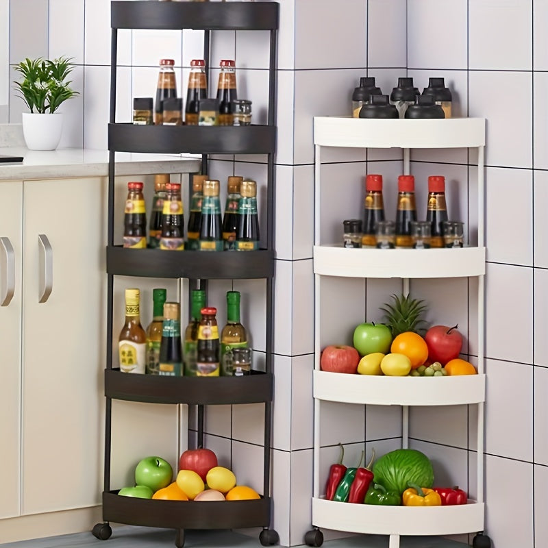 Small Stroller Corner Rack Shelf Floor Kitchen Storage Rack