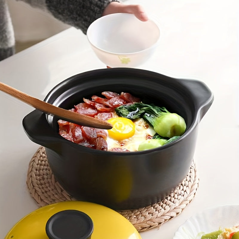 Ceramic Casserole Pot Heat Resistant Cooker Stew Cooking Pot