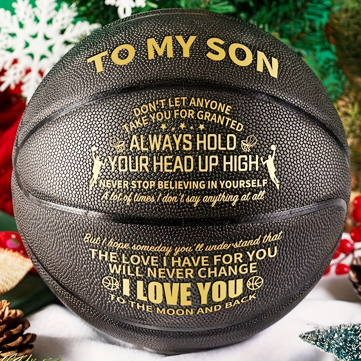 1pc Int'l Size Basketball w/ Pump - Ideal Grandson Gift
