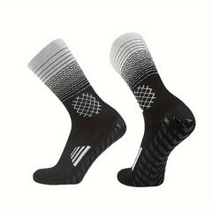 Men's Soccer Socks Non slip Grip Sports Crew Socks