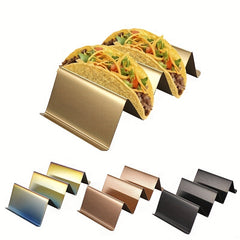 1pc Stainless Steel Taco Holder Reusable Taco Stand Rack S