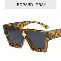 Men's Street Style Large Frame Square Sunglasses UV400