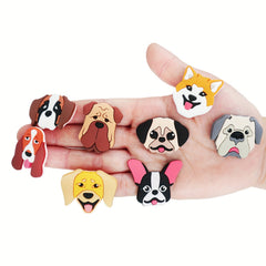 19pcs Cartoon Dog Shoe Charms Shoe Decorations Shoe Accessories Kid's Party