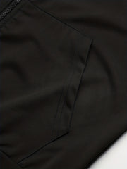 Men's Sports Suit Zip Hooded Jacket & Stretch Pants for Gym Workouts