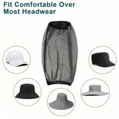 Protective Anti Mosquito Headgear for Outdoor Activities Breathable Mesh
