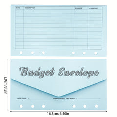 12pc Budget Envelopes for Cash System - Vertical Layout - 12 Colors