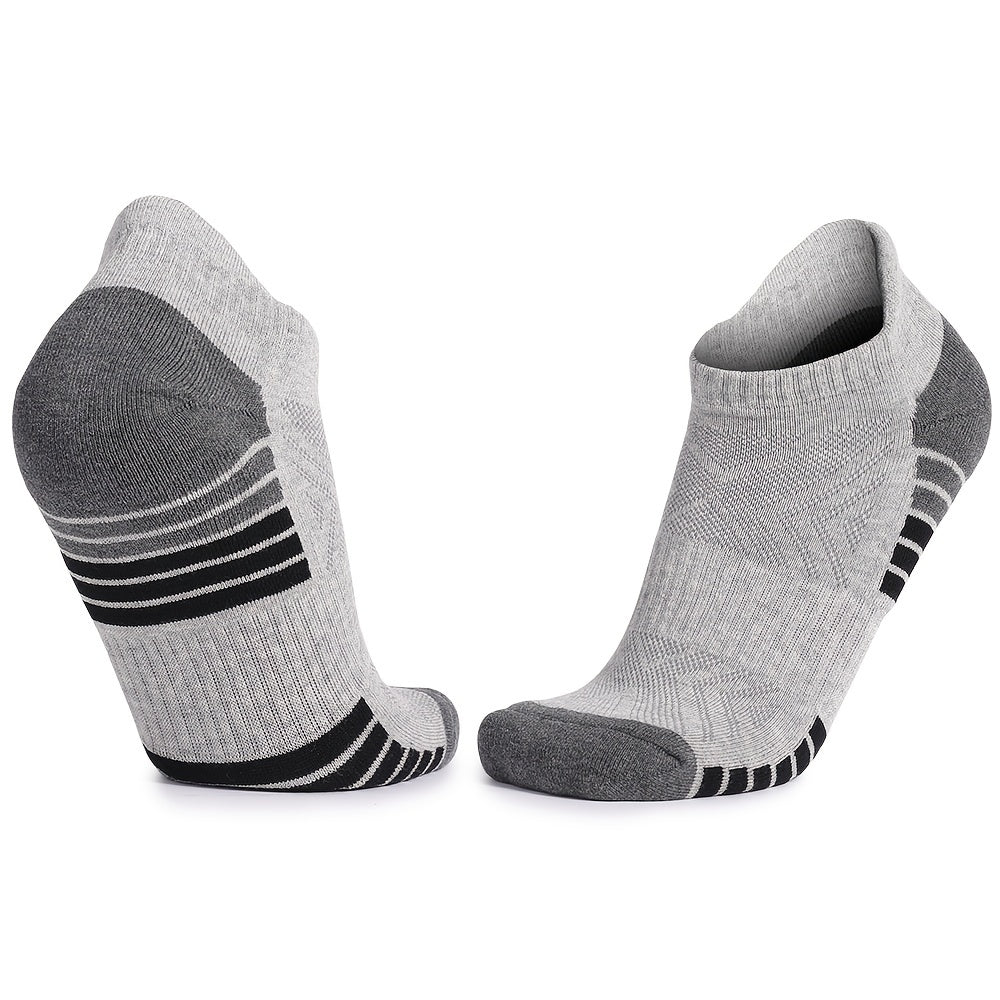 6pairs Men's Breathable Cotton Ankle Socks for Running Hiking Sports
