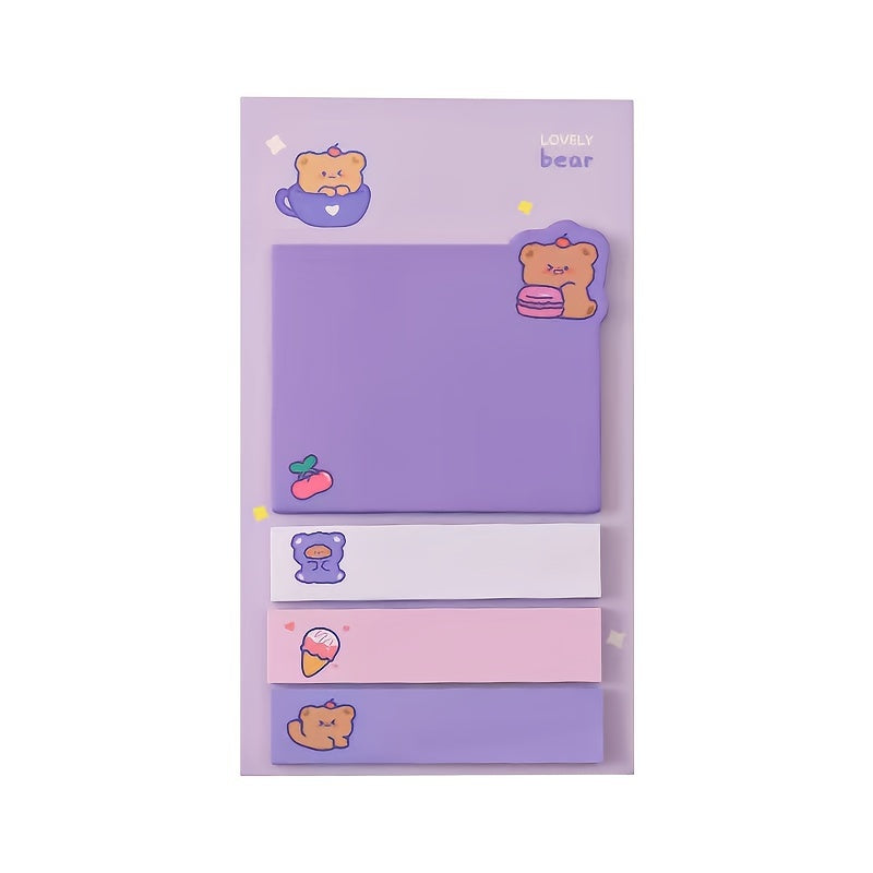80 Sheets Cartoon Animal Sticky Notes Pack Office School Supplies