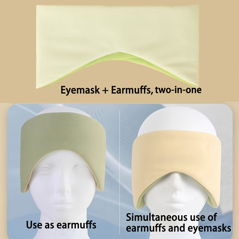Double Sided Blackout Sleep Eye Mask with Adjustable Strap