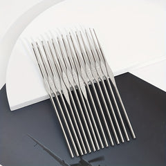 12pcs Metal Iron Crochet Hook Set Single Head Crochet Tool for Diy Knitting