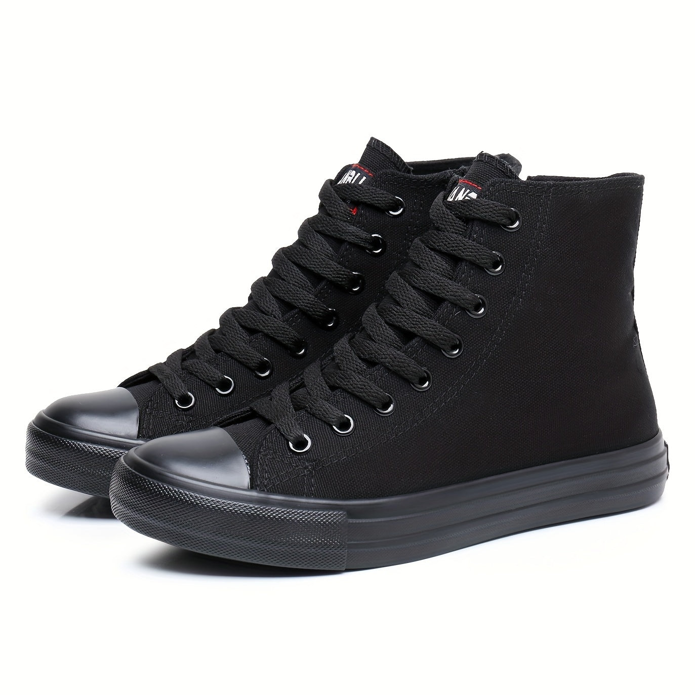 Women's High Top Canvas Lace Up Flat Skate Shoes