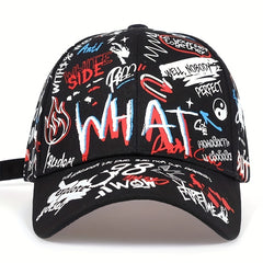 Graffiti Baseball Cap Hip Hop Hat Sunshade Sunscreen Peaked Cap