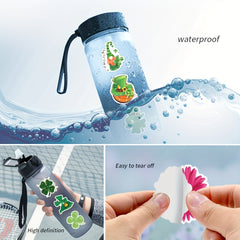 60PCS Shamrock St Patrick's Stickers Vinyl Waterproof Stickers Decals