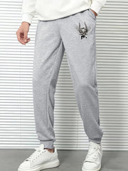Skull Graphic Print Loose Casual Sweatpants