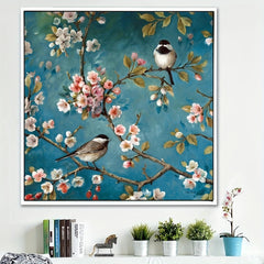 Plum Blossom Bird Cross Stitch Kit 11CT Printed Canvas DIY Embroidery Home Decor