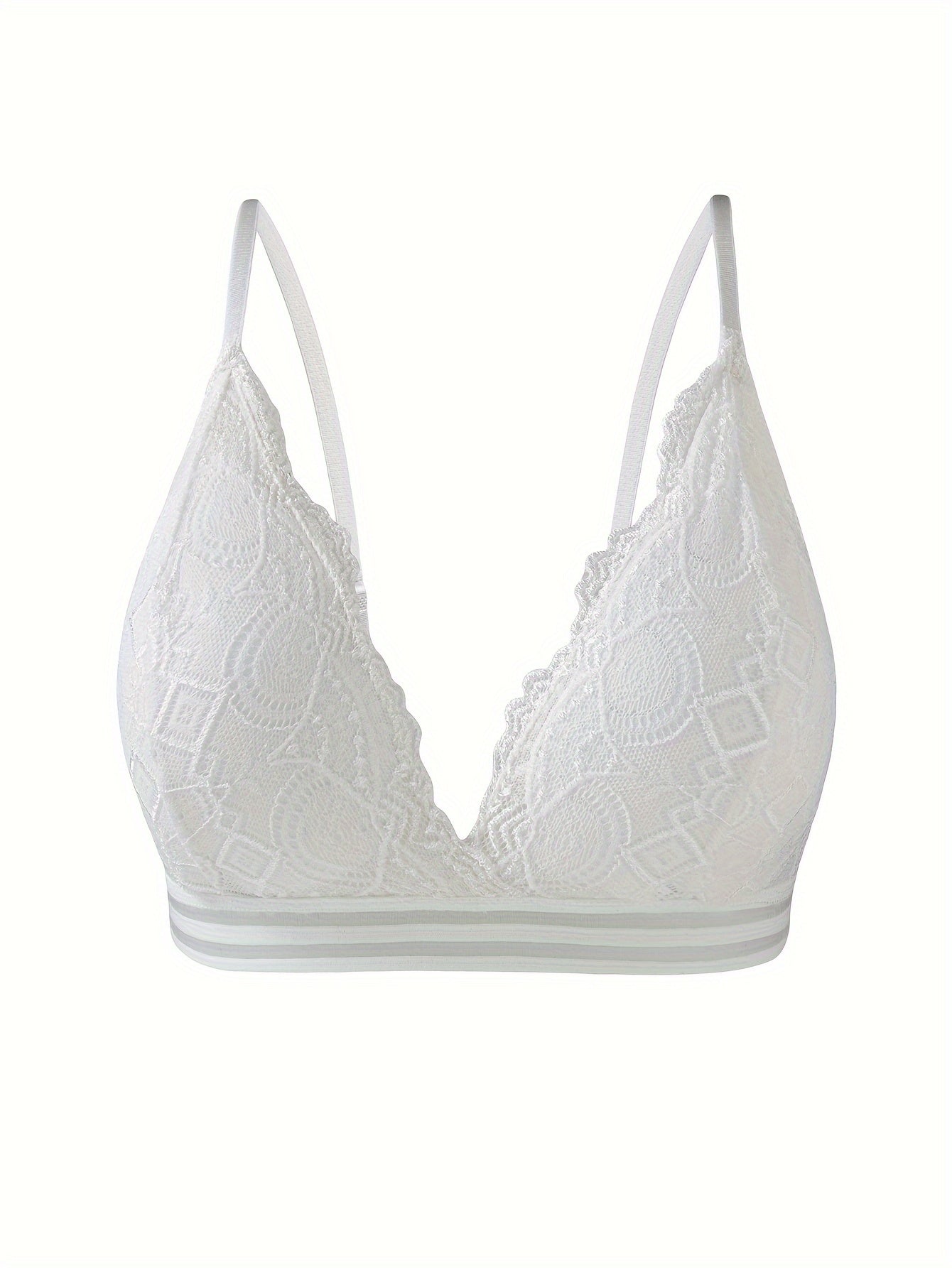2pcs Lace Wireless Bras Comfy Intimates Bra Women's Lingerie