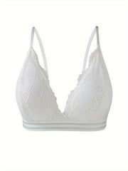2pcs Lace Wireless Bras Comfy Intimates Bra Women's Lingerie