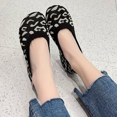 Colorblock Clouds Slip-On Loafers for Women